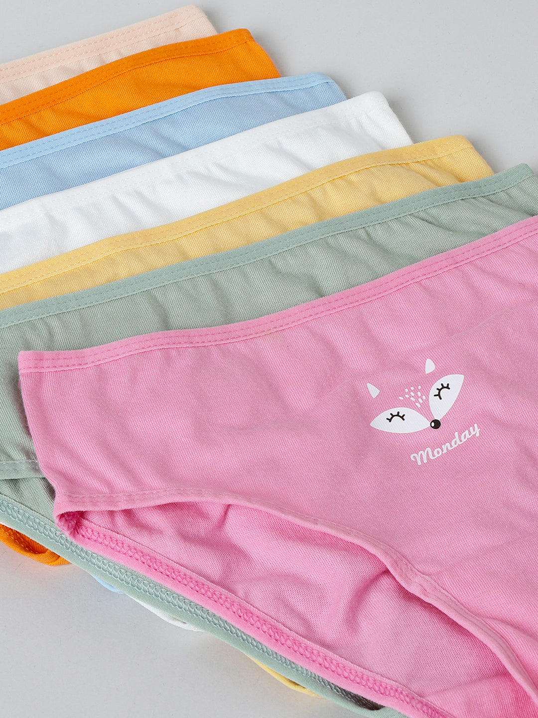 Girls Brief - Weekdays Prints (Pack Of 7).