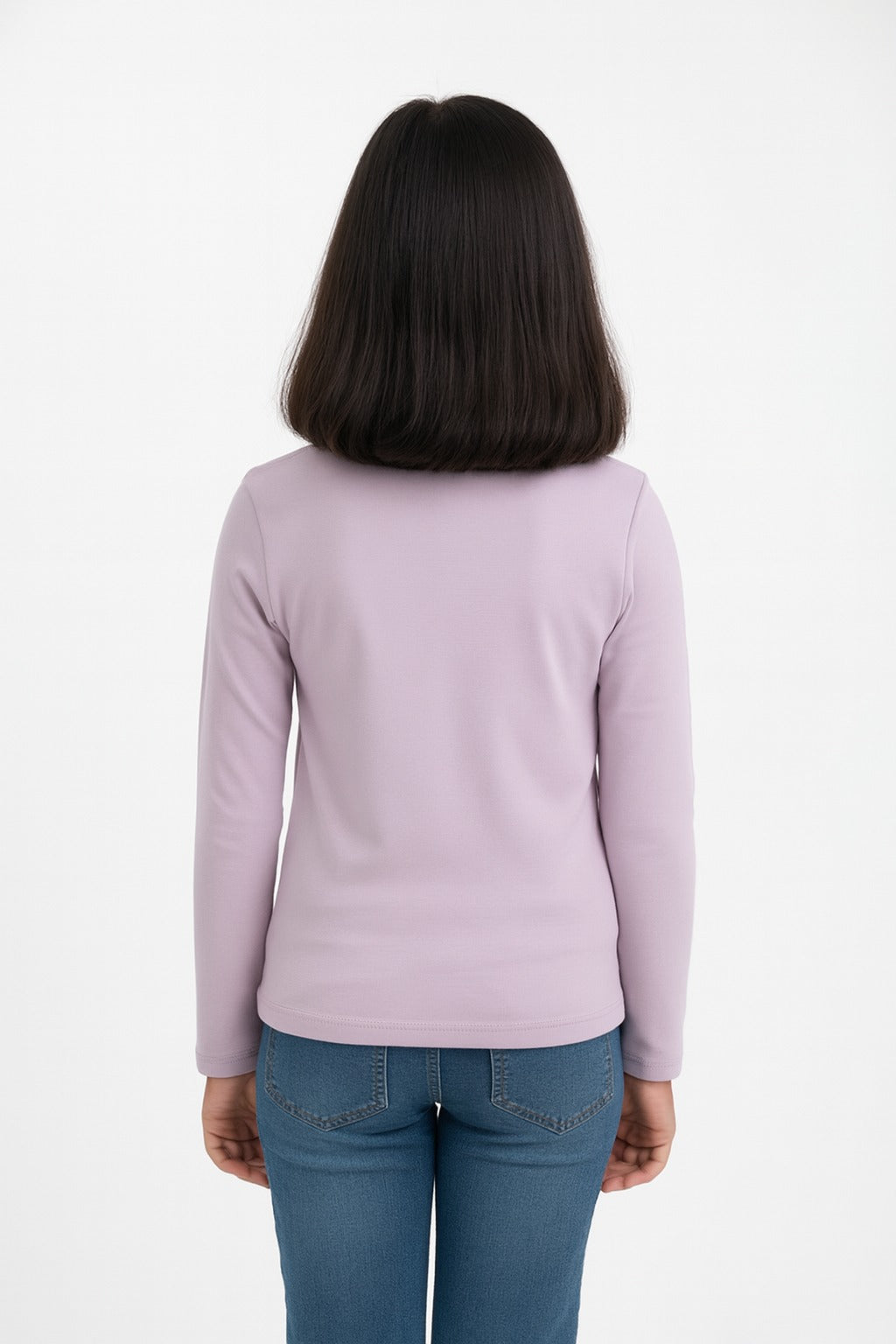 Girls Full Sleeve Tshirt Pack of 1_Lavender