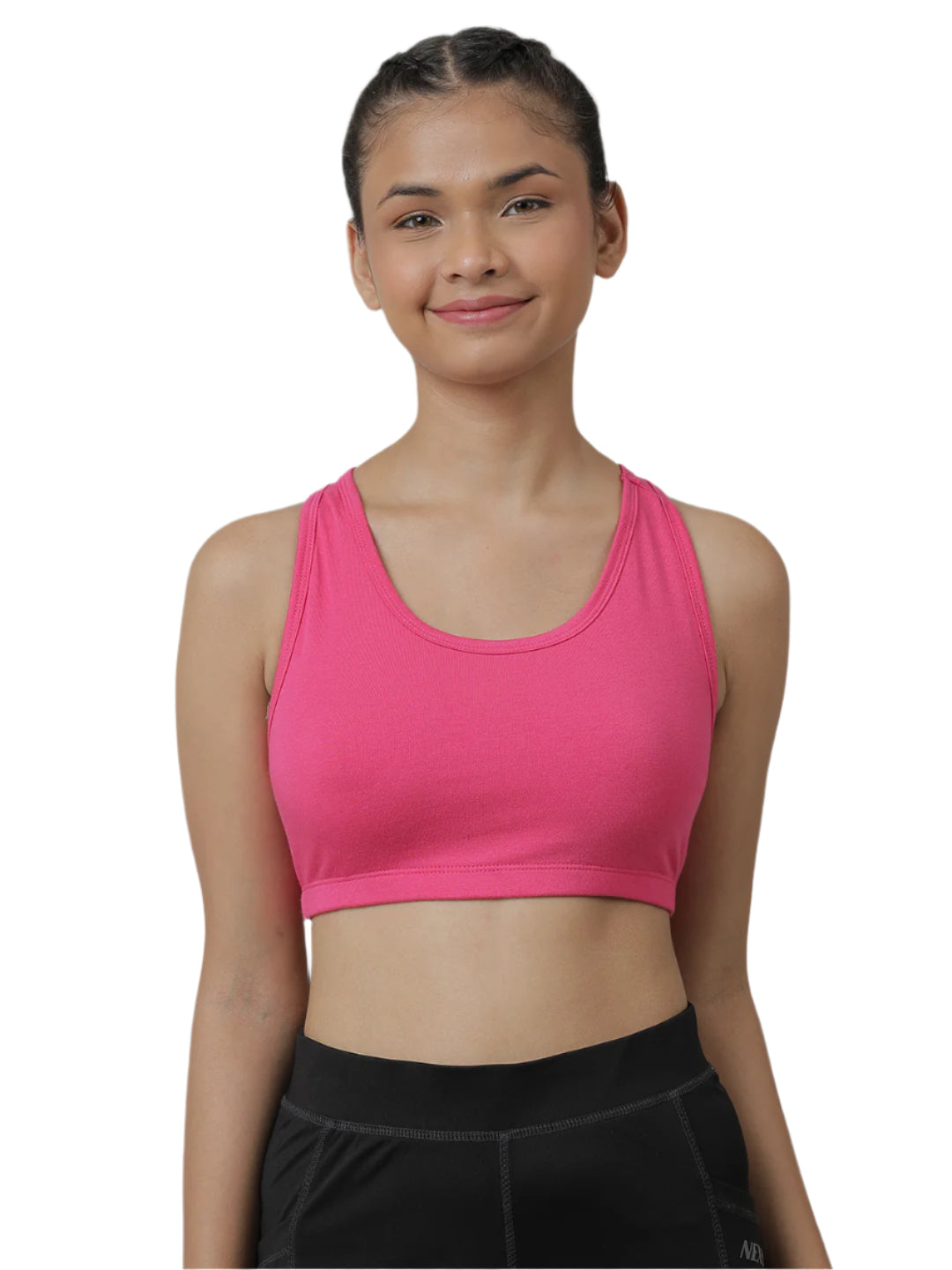 Sports Bra -Solid Colour & Horse All over Print combo of 3.