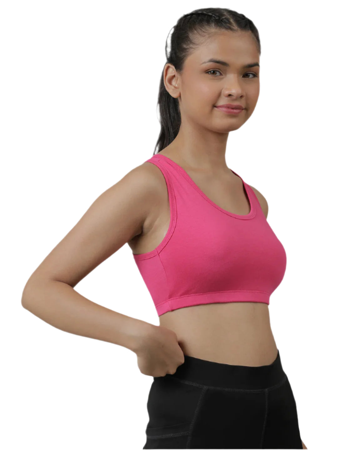 Sports Bra -Solid Colour & Horse All over Print combo of 3.