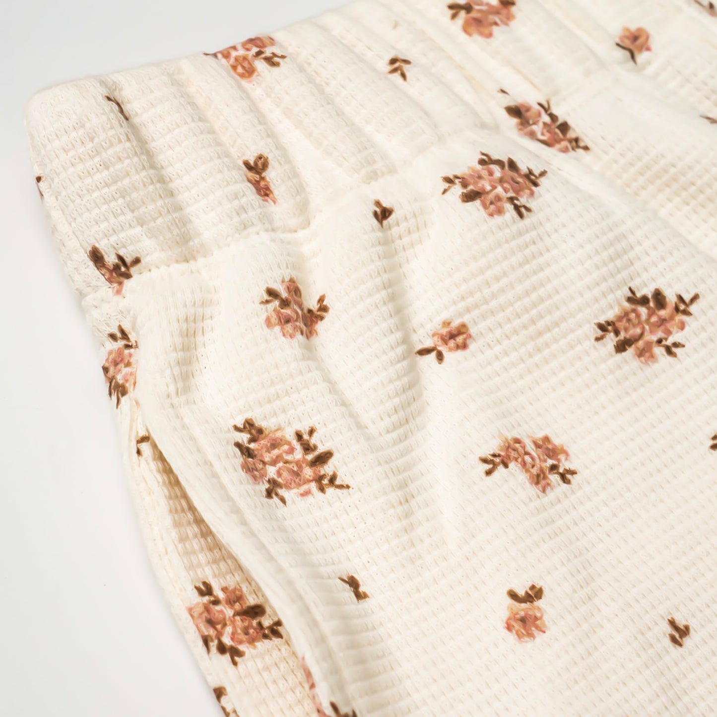 Girls Shorts With Elasticated Waistband - Floral Print