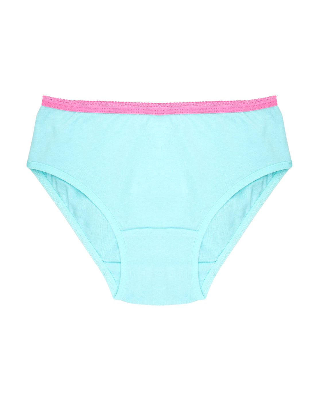 Girls Brief - Butterfly All Over Print & Solid Color Brief Pack of 6