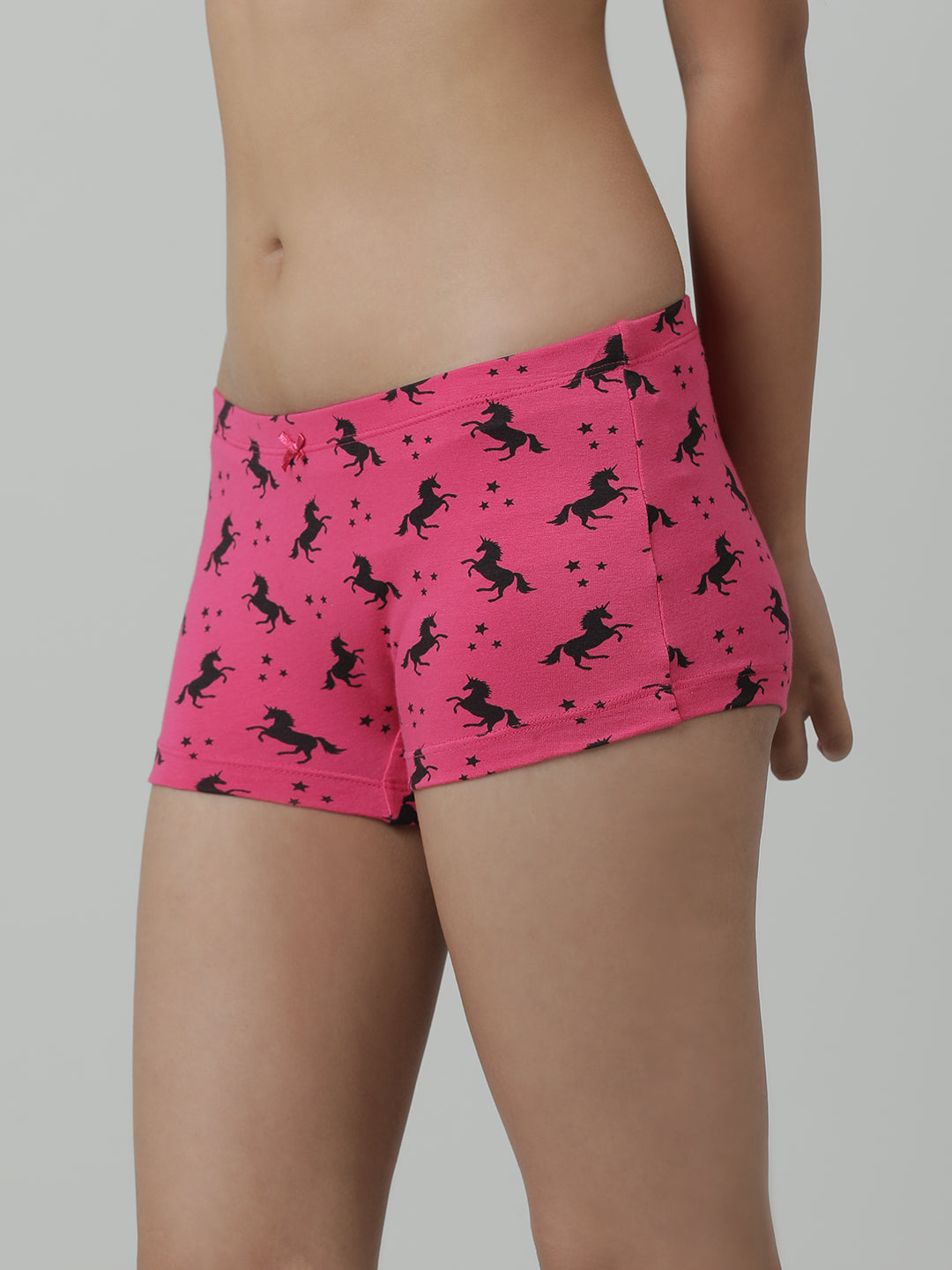 Girls Boy shorts - Unicorn All Over Printed Pack Of 2.