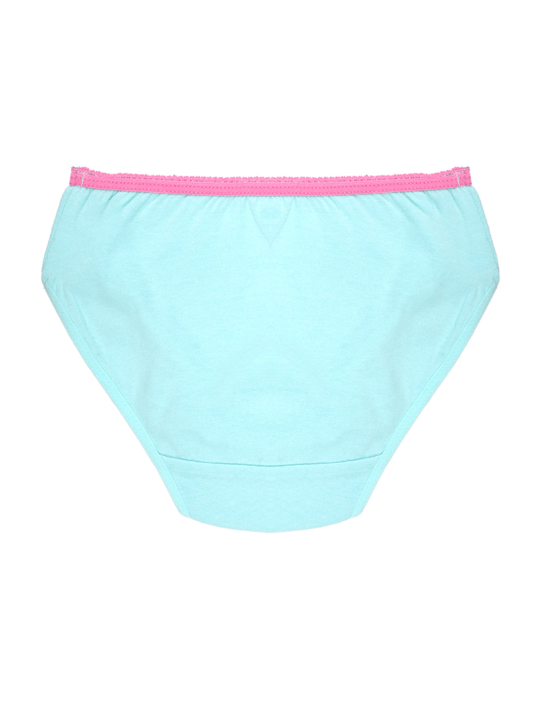 Girls Brief - Butterfly All Over Print & Solid Color Brief Pack of 6