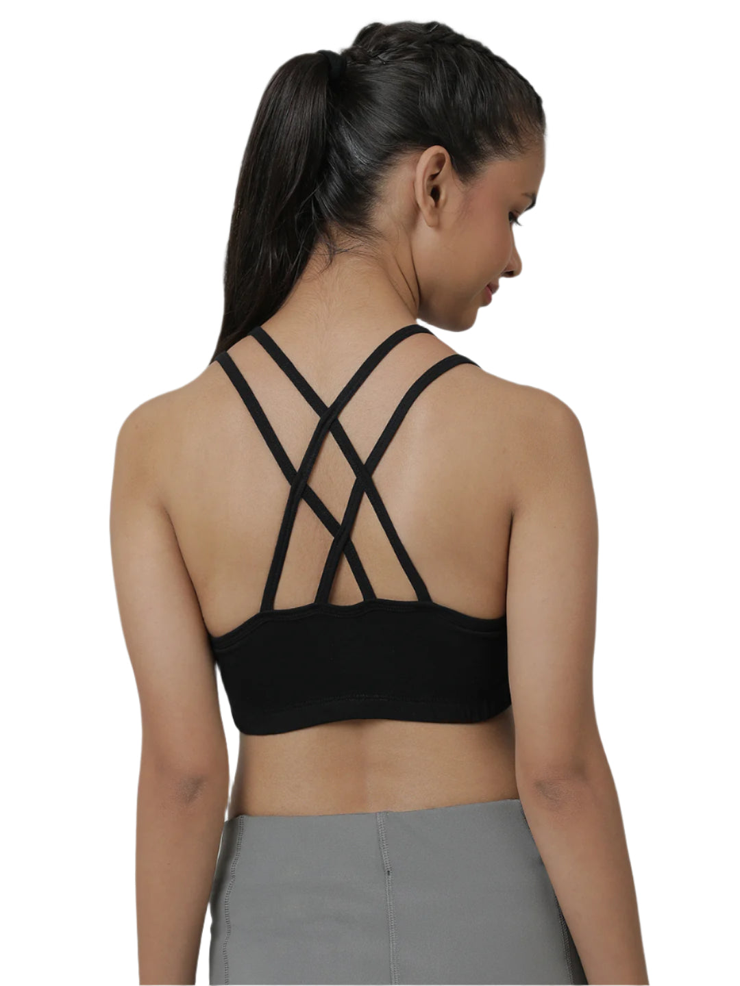 Girls Sports Bra _Black.