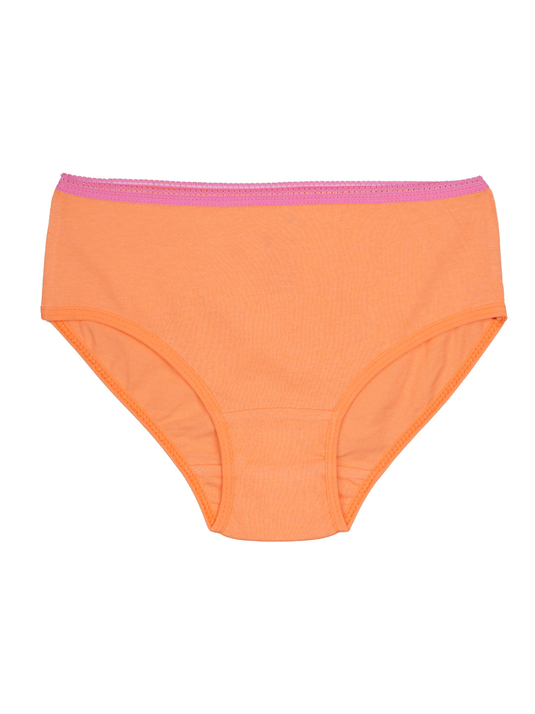 Girls Brief - Butterfly All Over Print & Solid Color Brief Pack of 6