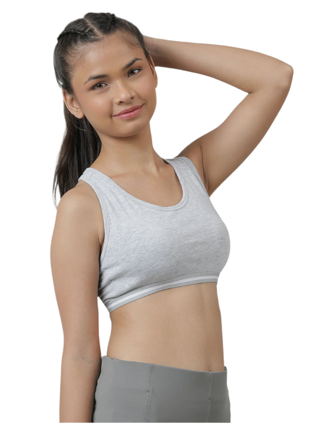 Sports Bra - Grey and Black (Pack of 2).