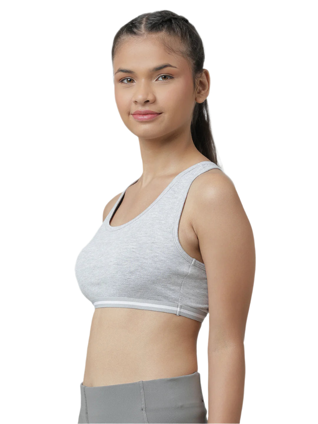 Sports Bra - Grey and Black (Pack of 2).