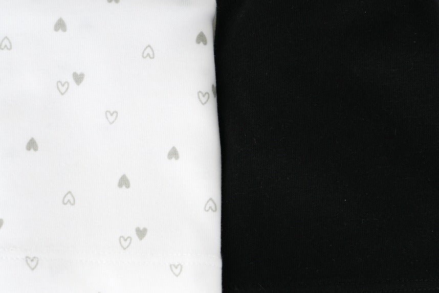 Cami Vests -Heart Print & Solid color Pack Of 2