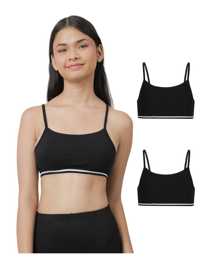 Beginners Bra - Black (Pack of 2).