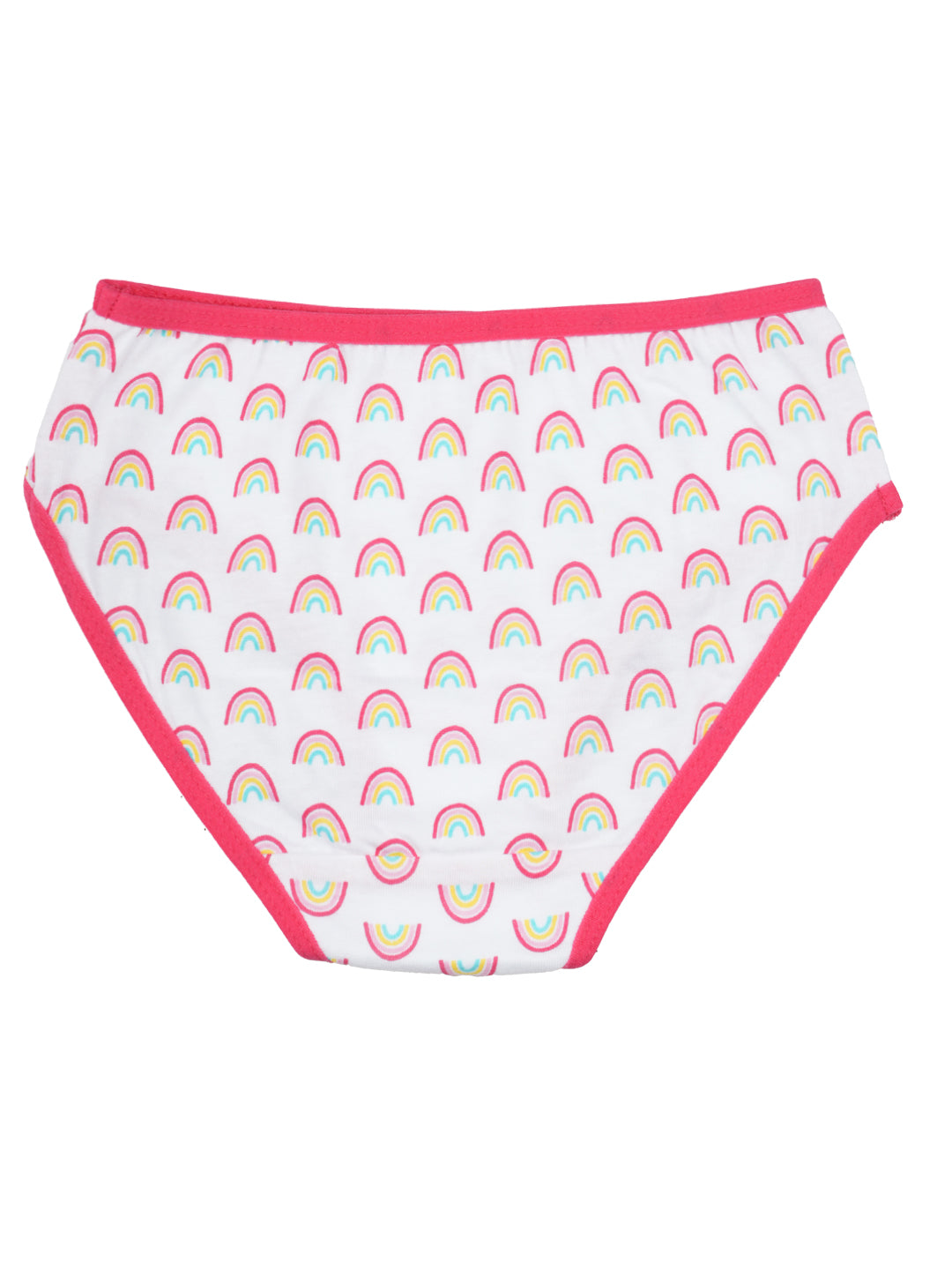 Girls Brief - Rainbow All Over Print Pack Of 7