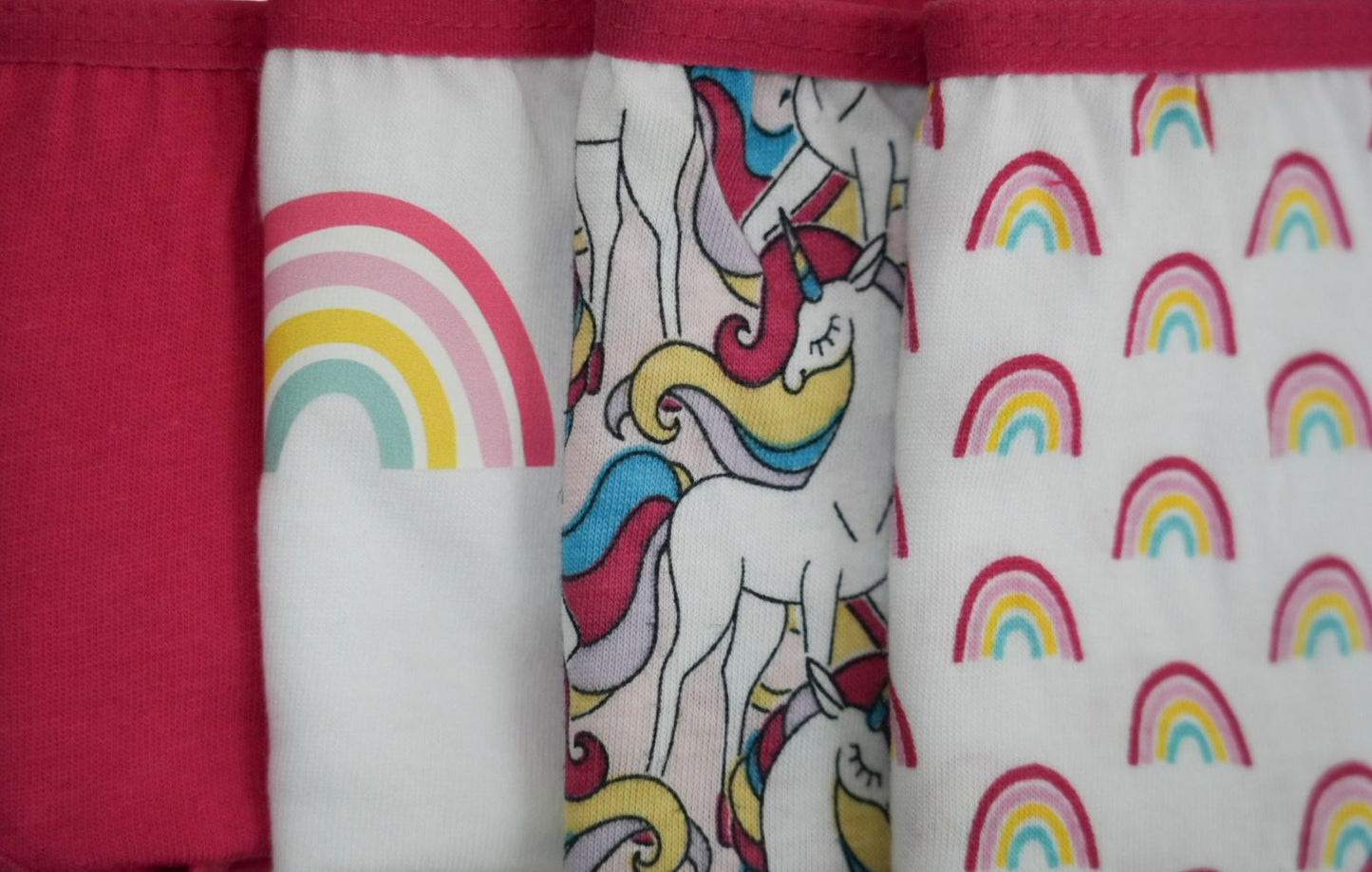Girls Brief - Rainbow All Over Print Pack Of 7