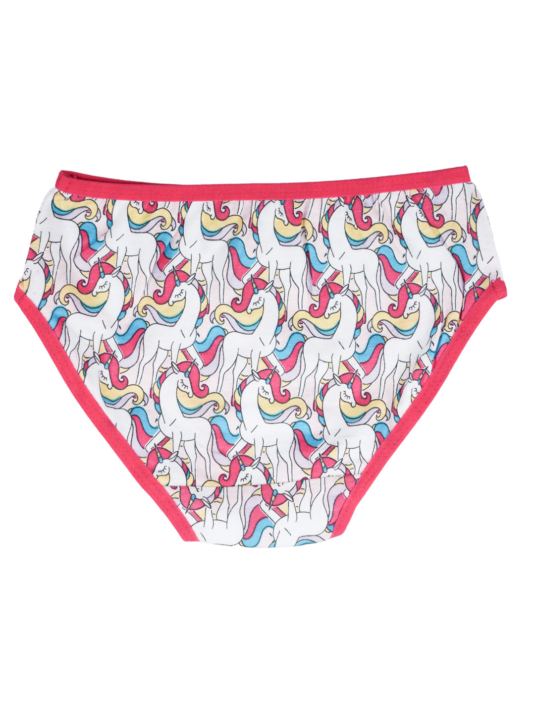 Girls Brief - Rainbow All Over Print Pack Of 7