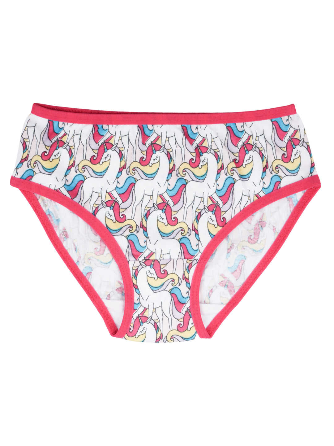 Girls Brief - Rainbow All Over Print Pack Of 7