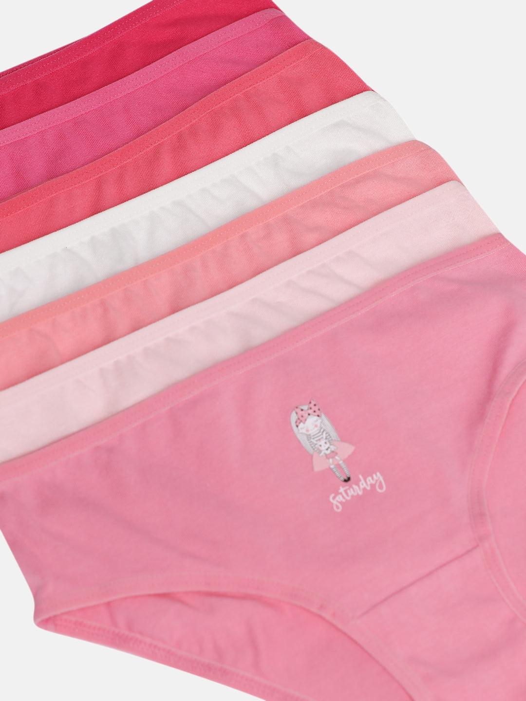 Girls Brief - Weekdays Prints (Pack Of 7).