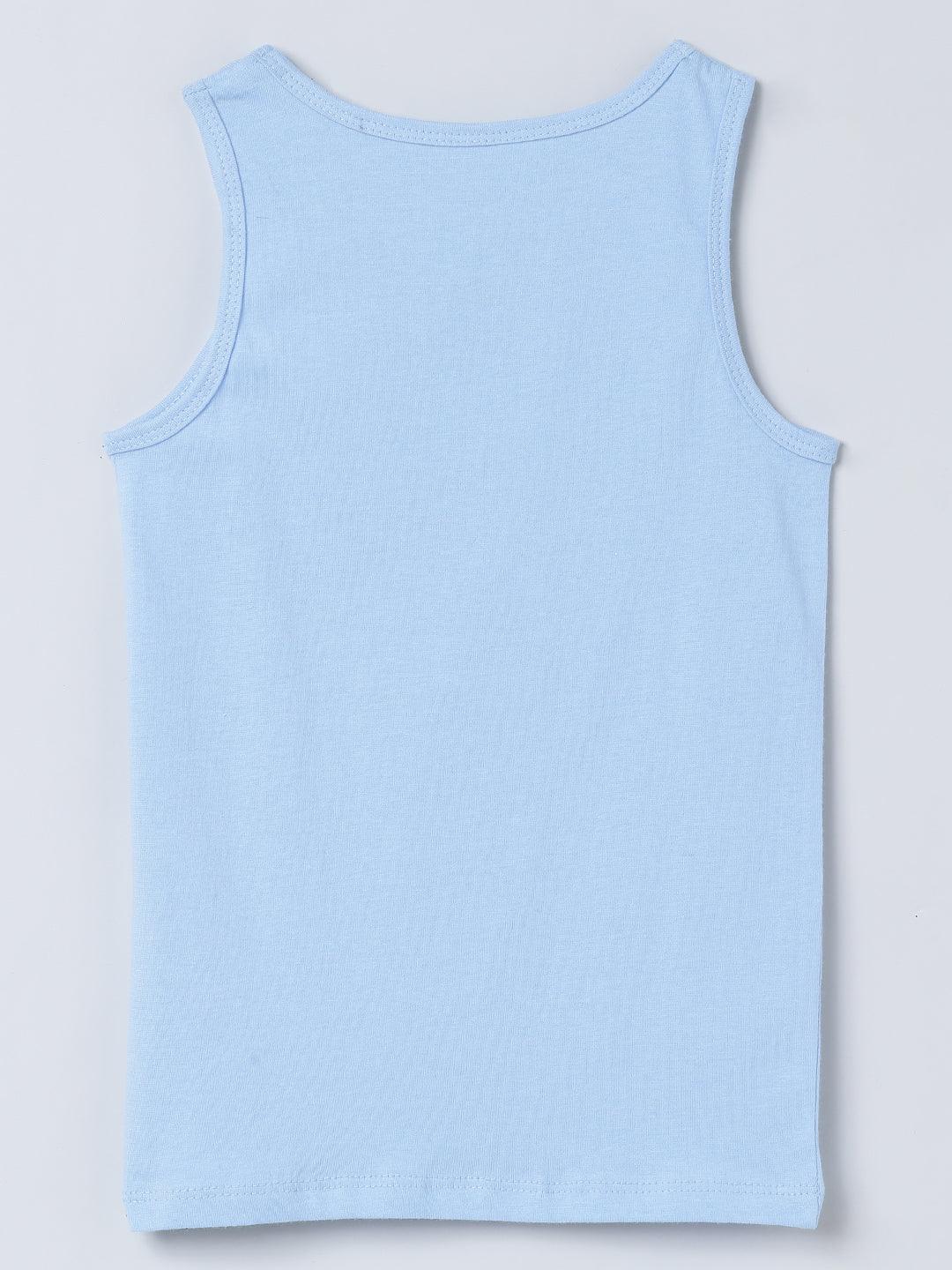 Vest - Shark All Over Print & Solid Blue (Pack of 2).