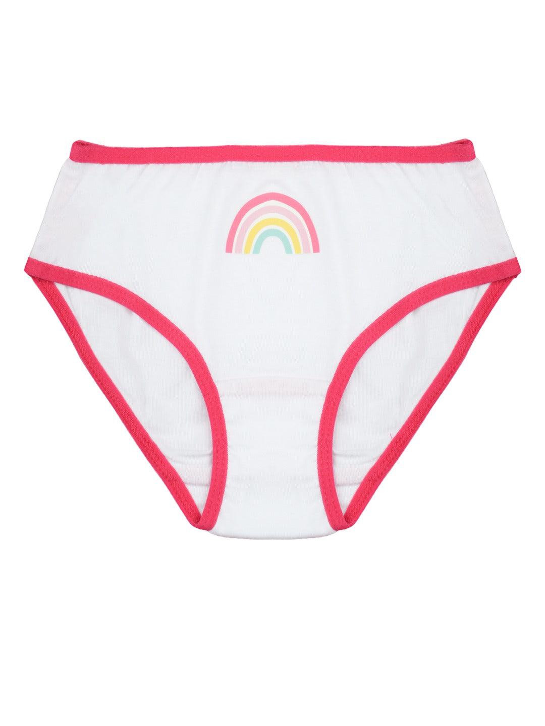 Girls Brief - Rainbow All Over Print Pack Of 7