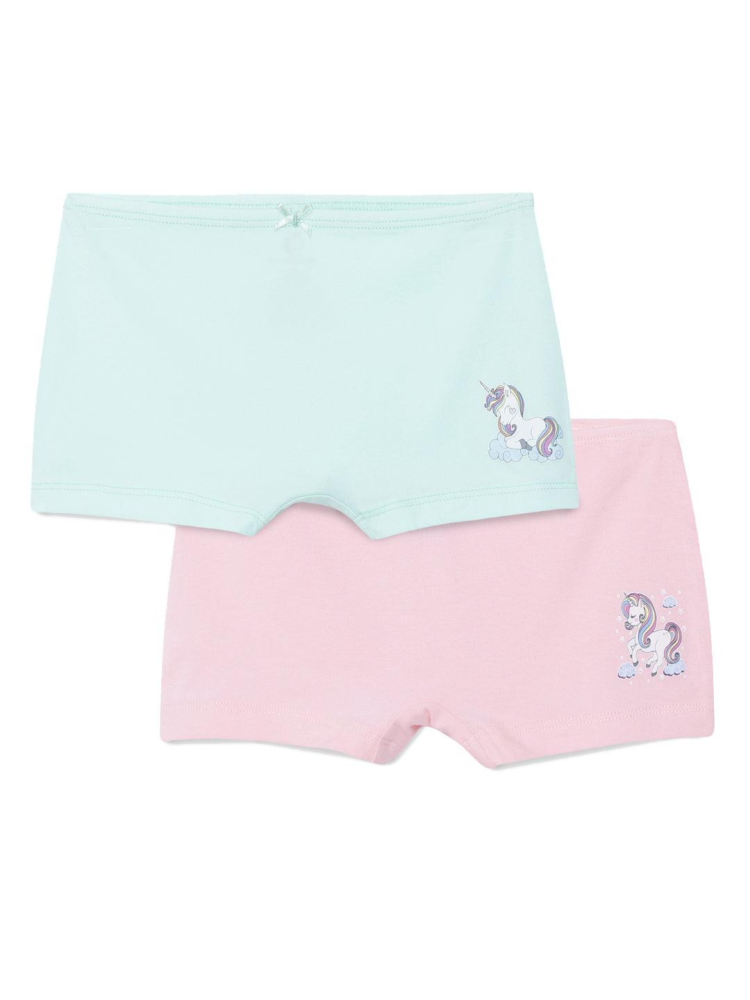 Girls Boyshorts - Unicorn Prints (Pack of 2).