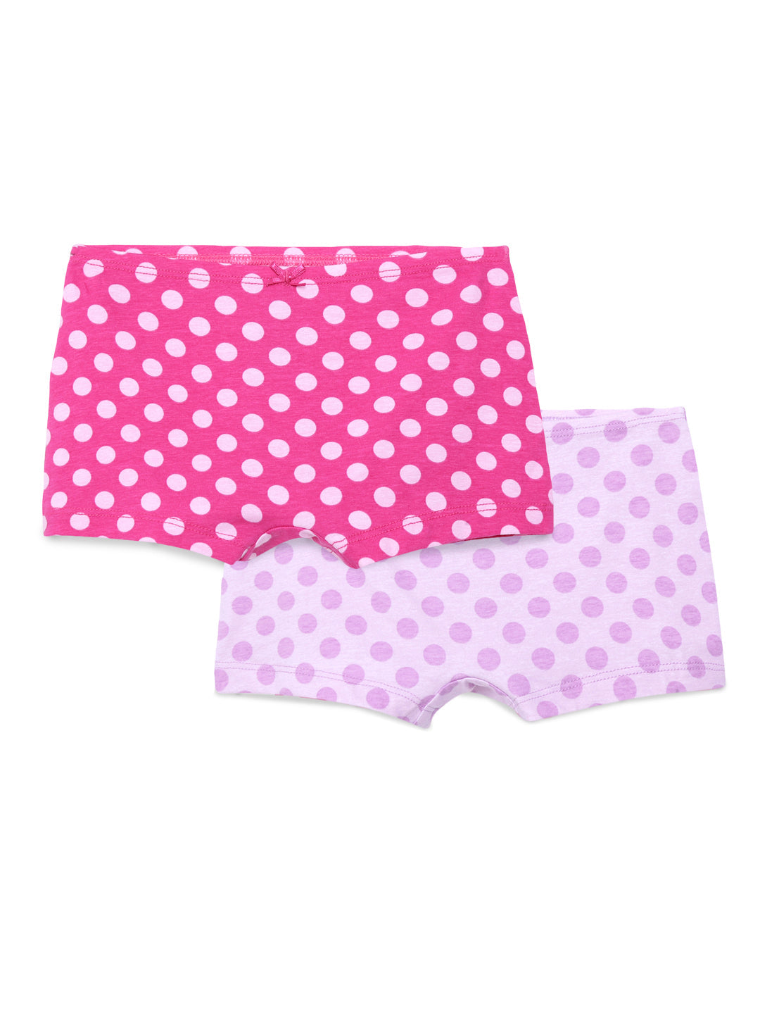 Girls Boyshorts - Dark Pink & Light Pink (Pack of 2).