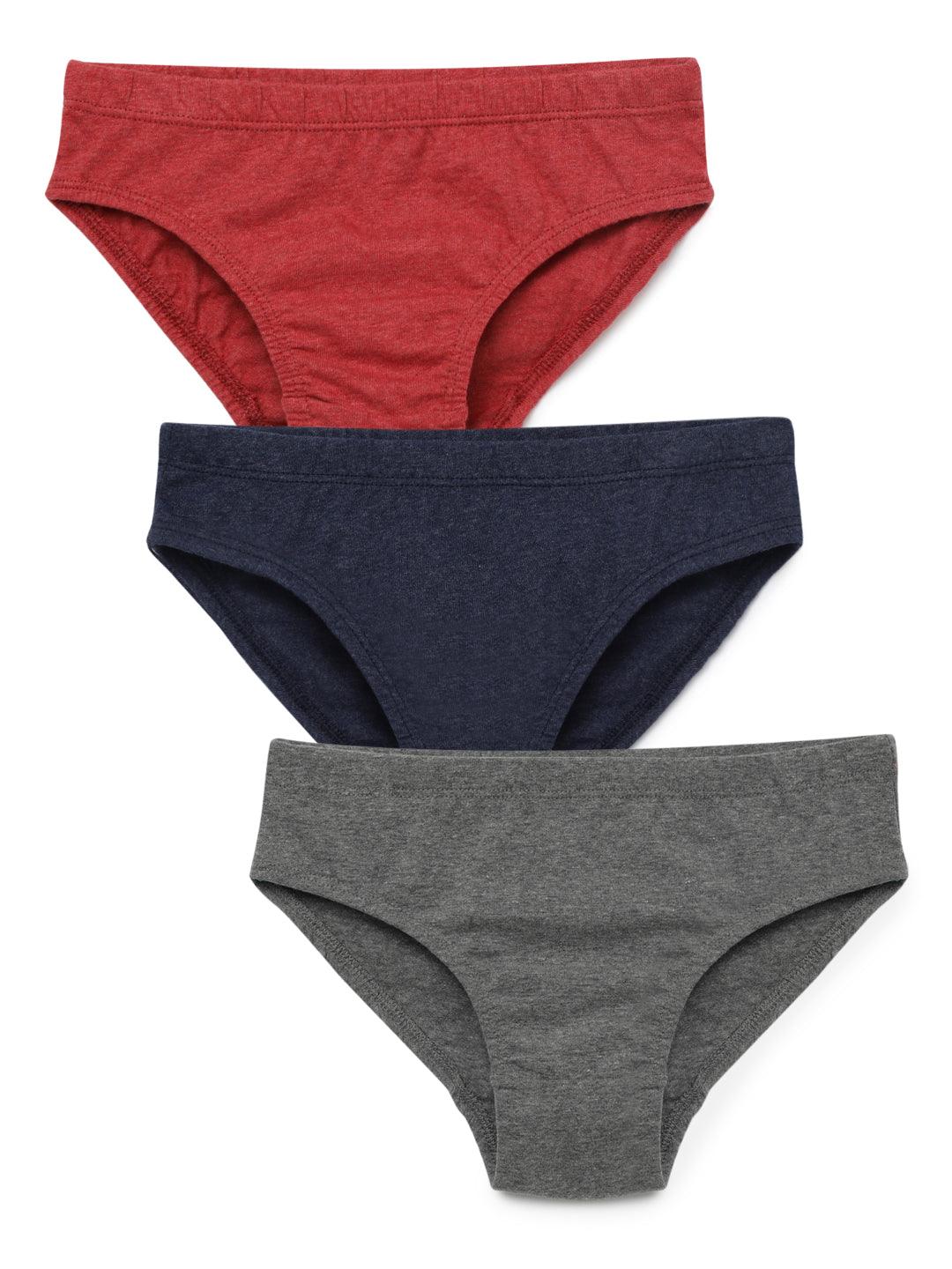 Boys Brief - Solid Multi-colour (Pack of 3).