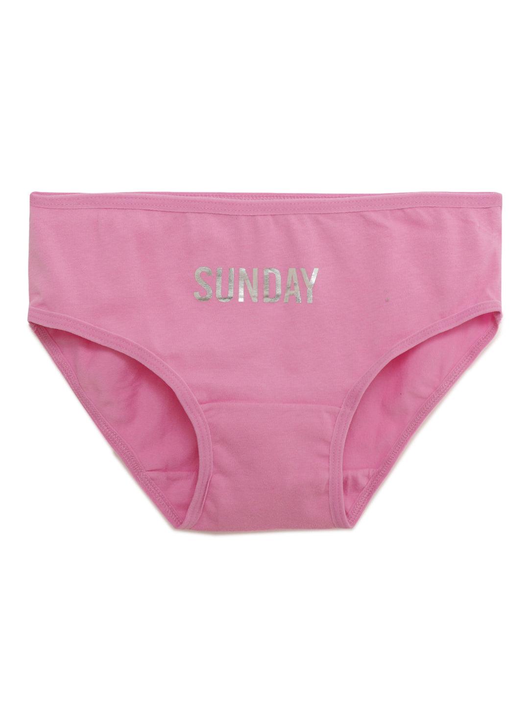 Girls Brief - Weekdays Prints (Pack Of 7).