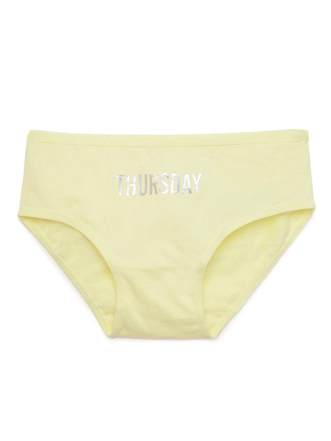 Girls Brief - Weekdays Prints (Pack Of 7).