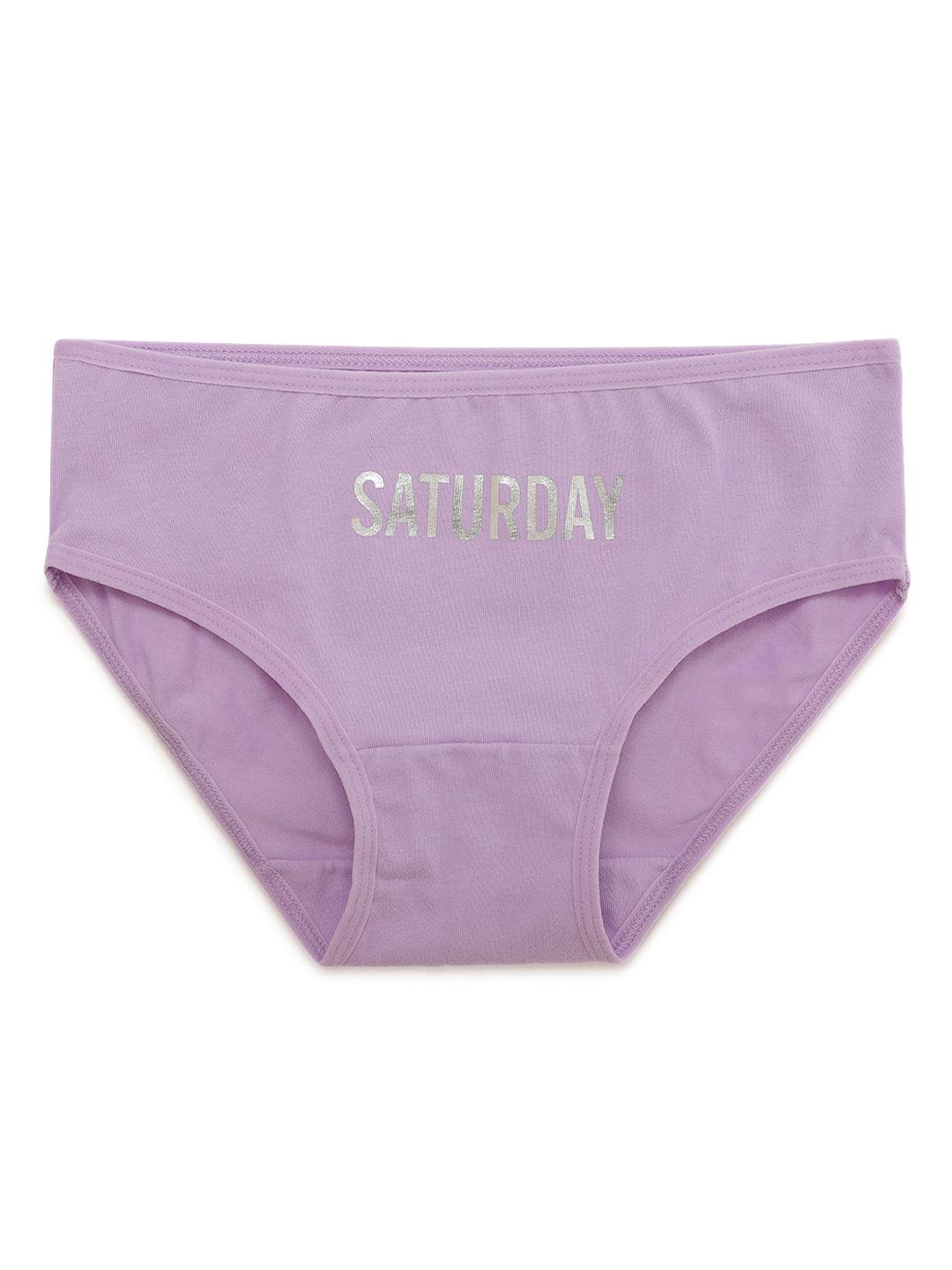 Girls Brief - Weekdays Prints (Pack Of 7).