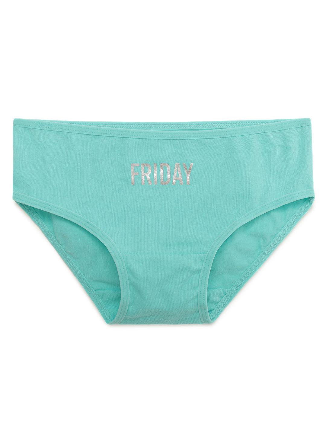 Girls Brief - Weekdays Prints (Pack Of 7).