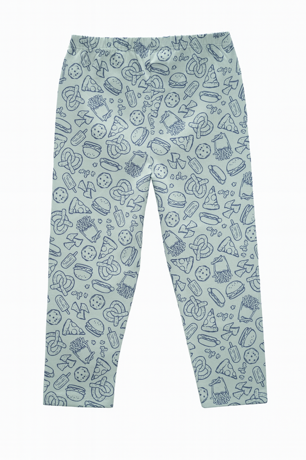 Girls 3/4th Leggings Pack Of 1_Green