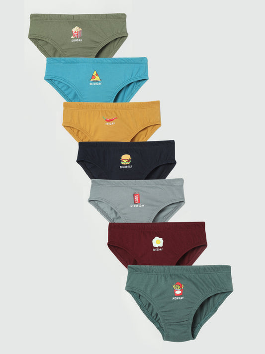 Boys Brief - Weekdays Print (Pack of 7).