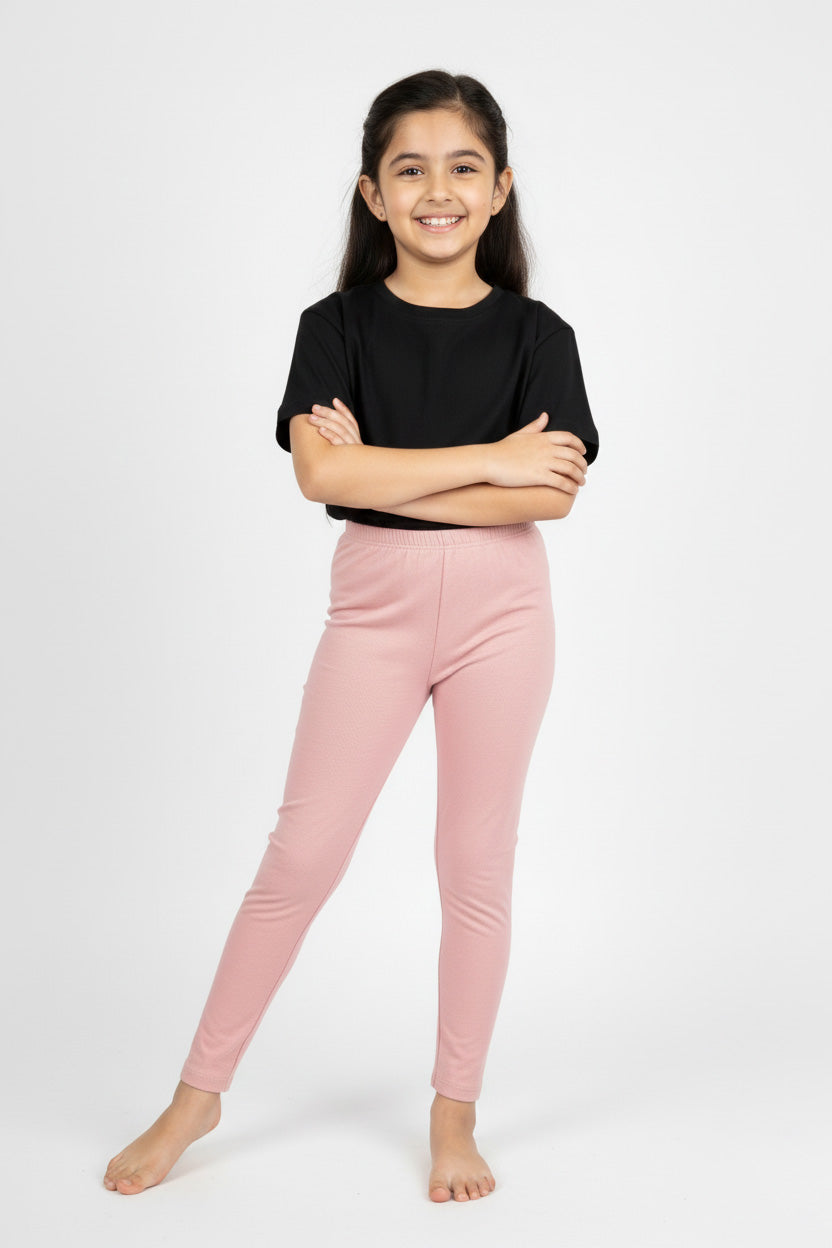 Girls Leggings Pack of 1_Rosedust