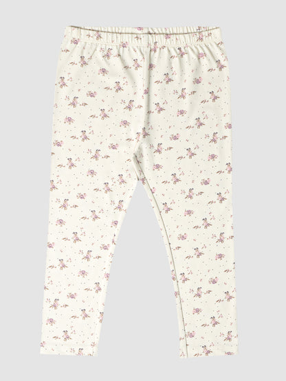 Girls Floral Print Leggings Pack of 1