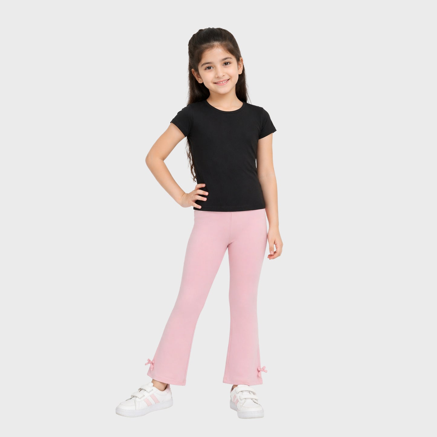 Girls' Cotton Leggings -  Rose Blossom (Pack of 1)