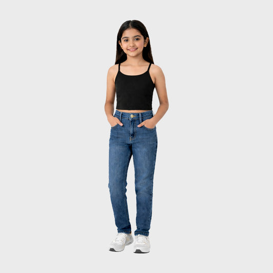 CharmnCherish Girls' Crop Cami – Comfortable Everyday Essential for Kids