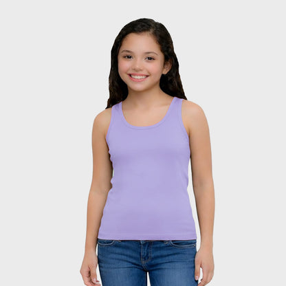CharmnCherish Kids' Cotton Padded Tank Top - Multicolor - size chart