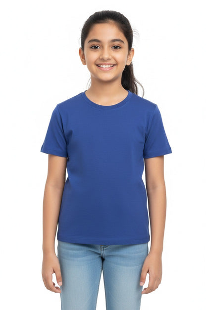 Girls Short Sleeve Tshirt Pack of 1_Ink Blue