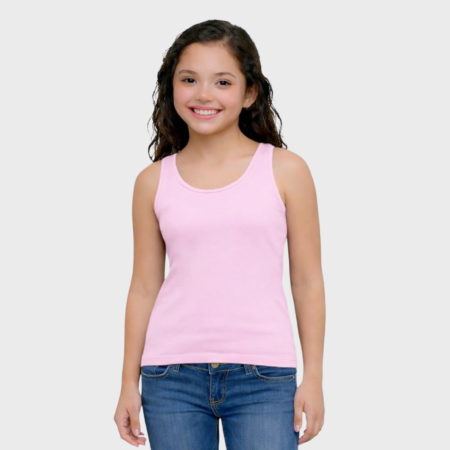 CharmnCherish Kids' Cotton Tank Top - Multicolor - additional view