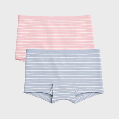 Girls' Cotton Boy Hipster - Multicolor Pack of 2