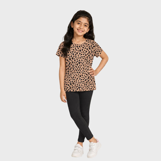 Girls Cotton Short Sleeve Summer Casual T-Shirt