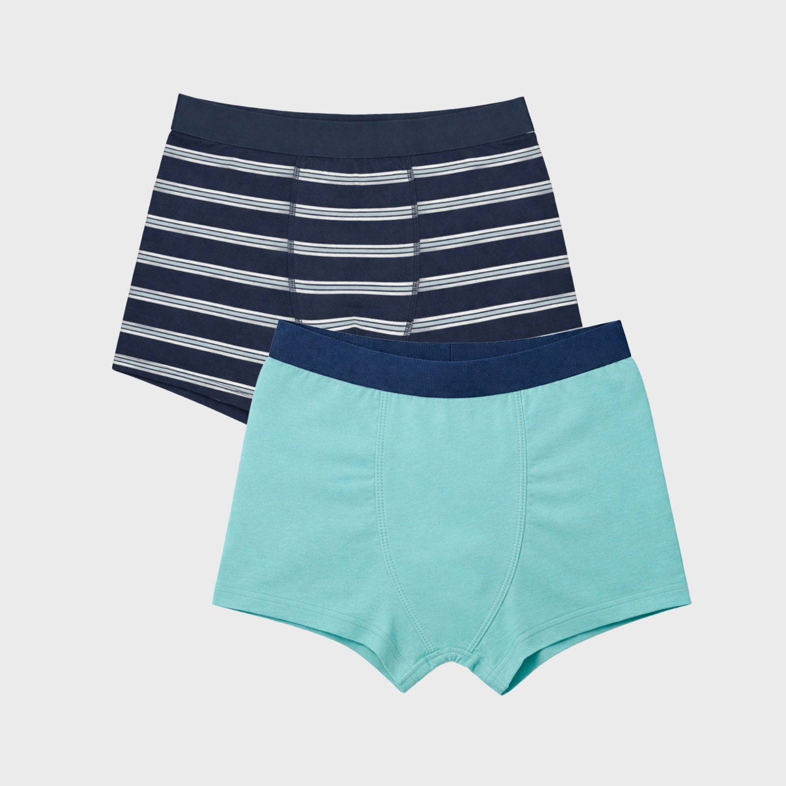 CharmnCherish Boys' Trunk - Soid color & Stripes Print Pack of 2 for 2-16 Years