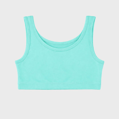 Girls Removable Padded Sports Crop Top