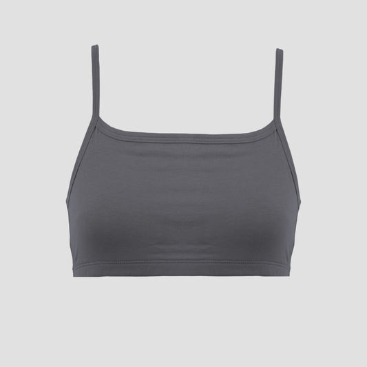Beginners Bra | Non Padded | Double Layer - Pack of 1_Grey