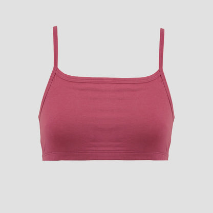 Beginners Bra | Non Padded | Double Layer - Pack of 1_Dusty Rose