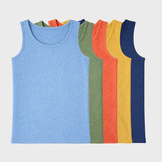 Vest - Solid Multicolour (Pack of 5)