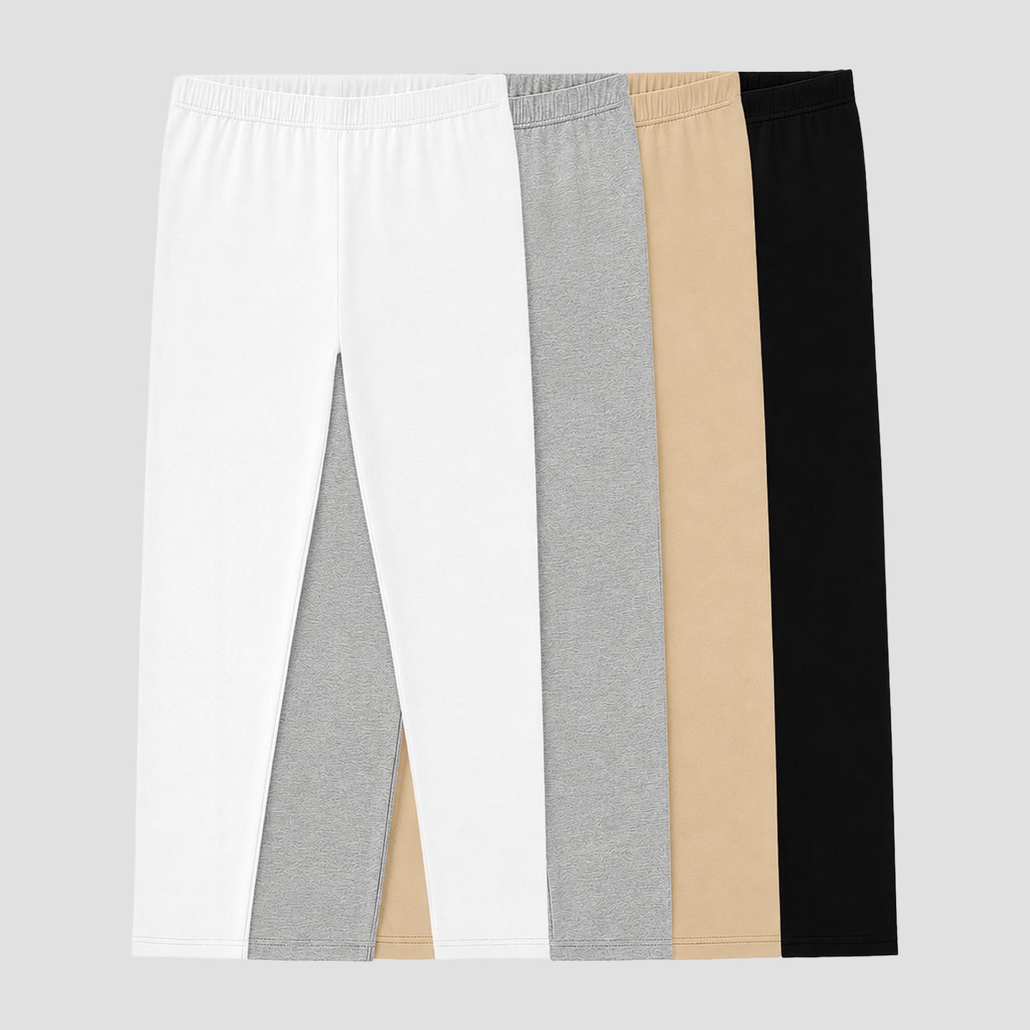 Girls' Cotton Leggings - Pack Of 4