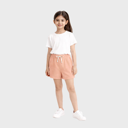 CharmnCherish Kids' Outer Shorts With Drawstring Pack Of 1