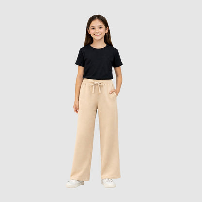 Girls Flare Pants – Nude