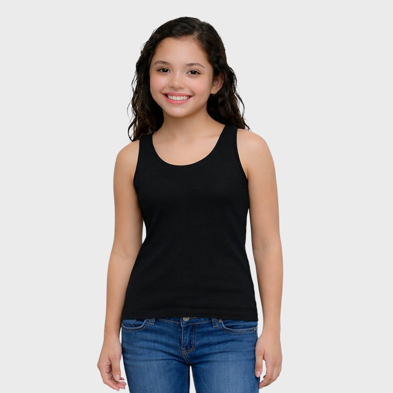 CharmnCherish Kids' Cotton Tank Top - Multicolor (Pack of 4) - front view