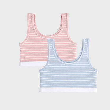 Sports Bra - Striped Printed Pack Of 2