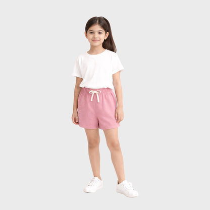 CharmnCherish Kids' Outer Shorts With Drawstring Pack Of 1